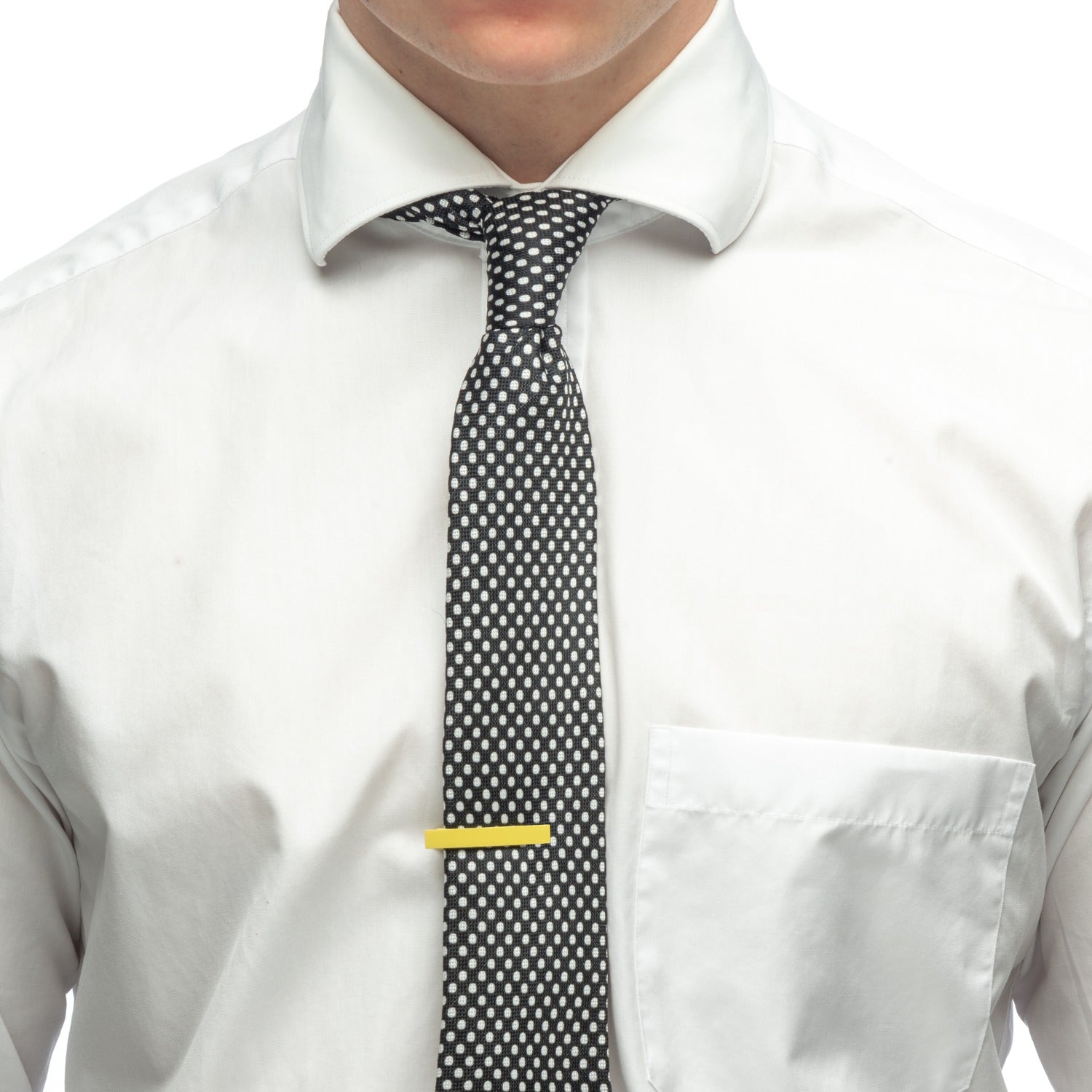 Aeon | Milan Tie Clip | Yellow Enamel Coated Stainless Steel